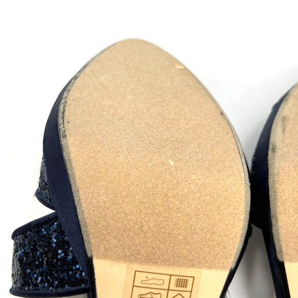 Touch Ups‎ Womens Size 6 Reagan Navy Blue Dress Sandals Heels Shoes 4125M - Picture 7 of 13